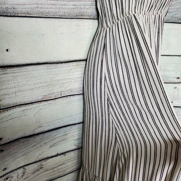 Billabong Off Shoulder Striped Maxi Dress Women’s Size S - Picture 4 of 10